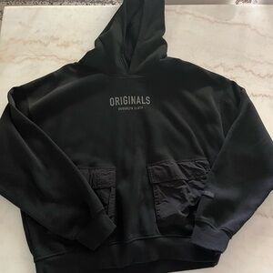 Brooklyn Cloth Black Sweatshirt Classic Hoodie Design